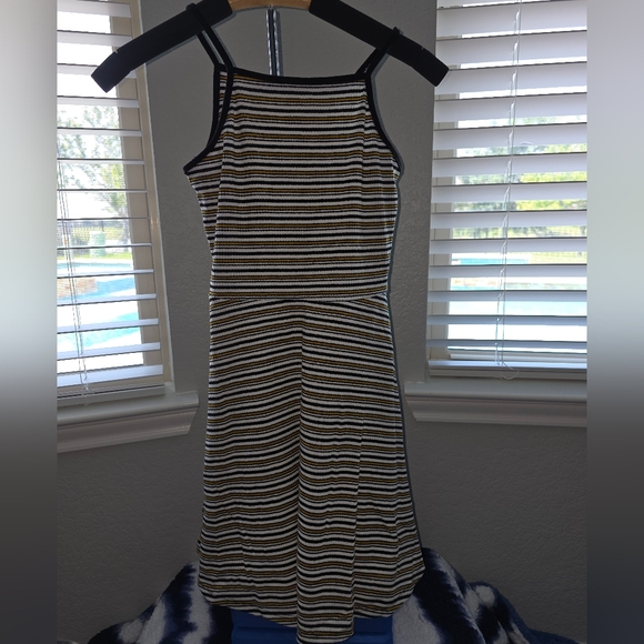 Primark Striped Dress with Black and White Accents - Picture 1 of 1